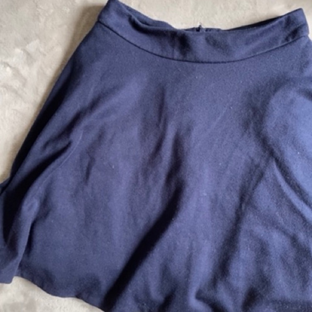 3/ $25 S- Pioneer Clothing Athletic Navy‎ Blue Flare Full Circle Mini Skirt
